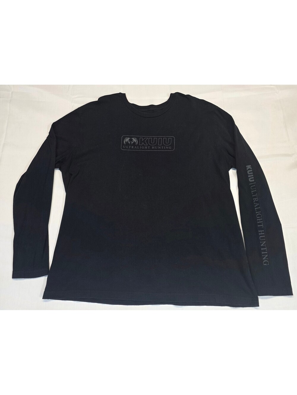 KUIU Ultralight Hunting Black Long Sleeve Shirt Size Large